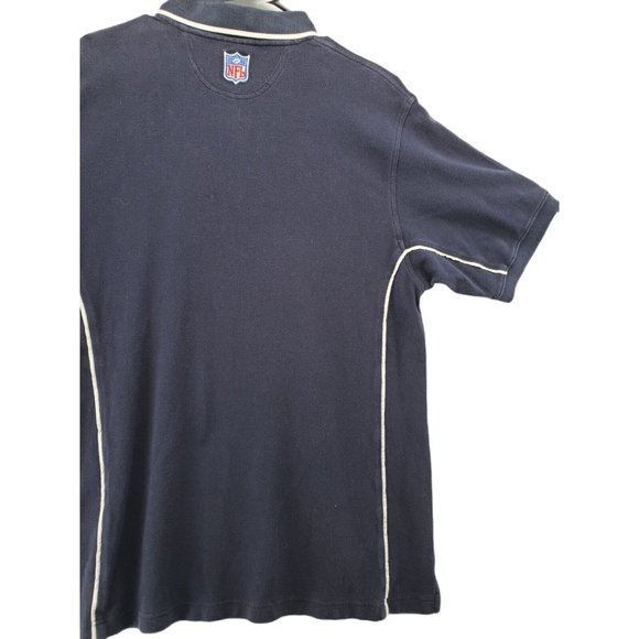 CHICAGO BEARS Shirt Men's Short Sleeve Polo NFL Blue Size Large - Picture 9 of 10